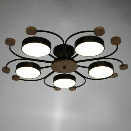 Causteen 1314/5bk LED 120W 3000-6000K Black 90x90x15 cm Bayerlux-1