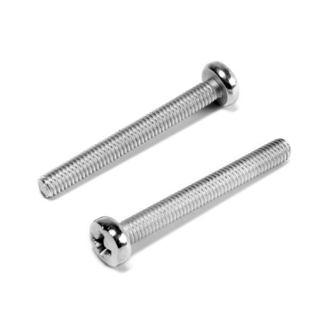 Screw, with a semicircular head, galvanized, din7985, m4x35 mm, 1000 pcs