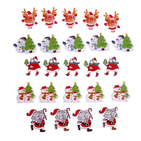 Set for the decor "New Year" 24 pcs., Mix