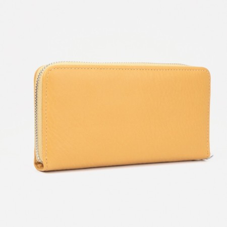 Women's wallet with lightning, yellow color-1