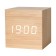 Clock - an alarm clock electronic "digit" with a thermometer, wooden, 6.5 cm, aaa, USB