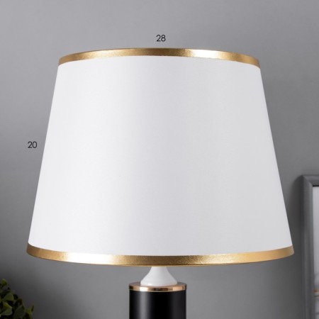 Table lamp Versalya E27 40W white-gold 27x27x47 cm Risalux-4