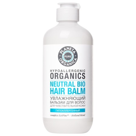 Hair balm Planeta Organica Pure Hypoallergenic Organics Neutral Bio, moisturizing, hypoallergenic, for sensitive skin, 400 ml