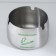 Stainless steel ashtrays "Place for smoking", 8 x 5 cm, silver