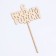 Topper wooden "Happy New Year" 12.5x8.5 cm holder 15 cm "Give beautifully"