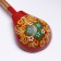 Spoon "rubella", dining room, 19 × 6 cm, Khokhloma, mix