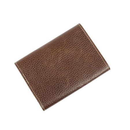 Passport cover on the button, brown color-3