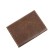 Passport cover on the button, brown color