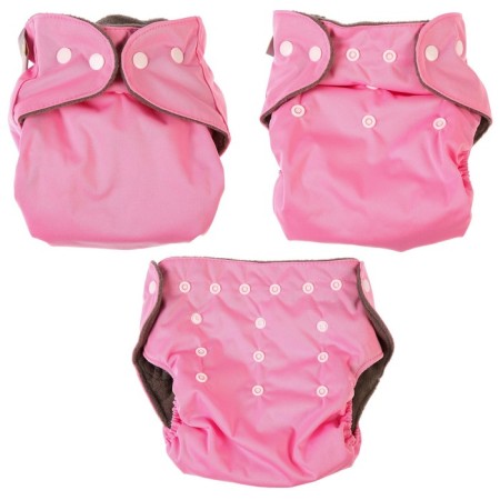 Panties-scammer, reusable, carbon-bamboo fabric, pink color, from 0-36 months.-4