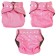 Panties-scammer, reusable, carbon-bamboo fabric, pink color, from 0-36 months.