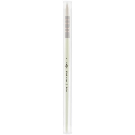 Brush Goat, Round, Gamma "Aries" No. 4, French mount, short handle-4
