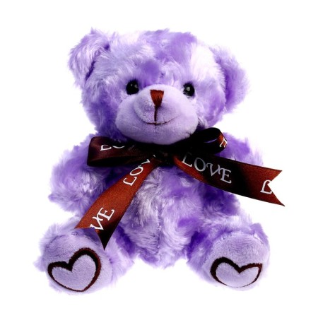 Soft toy "Bear", 15 cm, lavender color-2