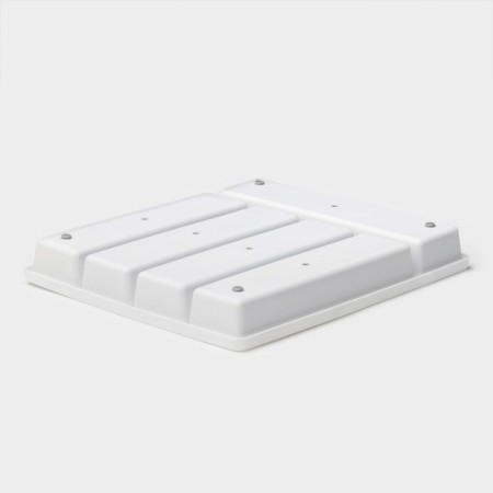 Griten cutlery tray, with silicone insert, 5 departments, 33.5 × 29.3 × 4.5 cm, white color-3