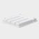 Griten cutlery tray, with silicone insert, 5 departments, 33.5 × 29.3 × 4.5 cm, white color