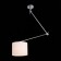 Ceiling lamp ST LUCE. SL460.102.01. Marcia. 1x60 W, E27, 39x28x90 cm, chromium color