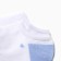 Women's socks shortened "cat", white/blue color, rr 23-25