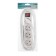 Extension cord Luazon Lighting, 4 sockets, 3m, 6a, 1300 W, PVS 3x0.75 mm2, with salary, with off., B