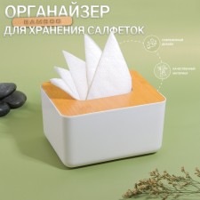 Organizer for storing napkins 