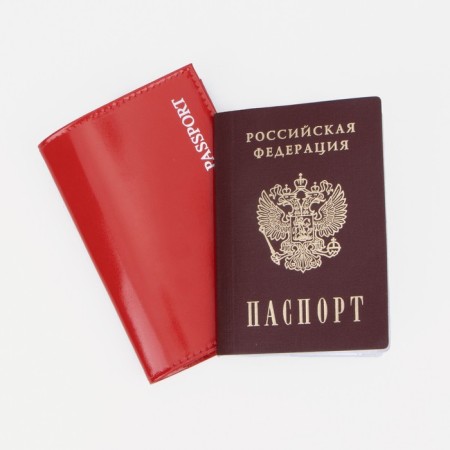 Cover for passport, red color-3
