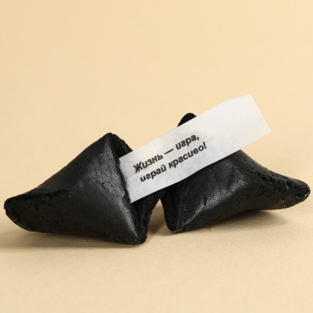 Cookies with a prediction “prediction” in a box for fries, 24 g (4 pcs. X 6 g). (18+)-1