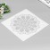 Stencil plastic "Flower with patterns" 30x30 cm