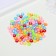 A set of plastic beads "Astra" 6 mm, 2 types of 20 g, (66879)