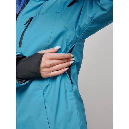Ski suit female, size 44, blue color-7