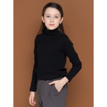 Jumper for girls, height 158 ​​cm, black color