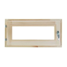 Window, 30 × 60cm, single -chamber double -glazed window, linden