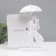 Photo frame plastic 13x18 cm "A couple in love under an umbrella" White 22x14x29 cm