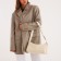 Bag Women's Cross-Bodi, on a zipper, beige color