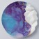 Ceramic dish for serving "marble", 17 cm, white-blue color