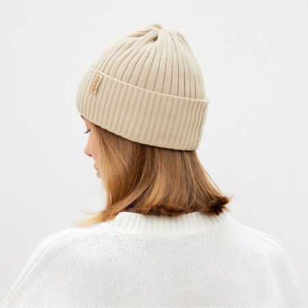 Female hat Minaku "bini" is beige color, size 54-56-1