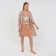 Female homemade set (robe/shirt), beige color, size 52