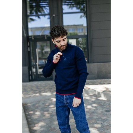 Jumper male ise, size 50, dark blue color-10