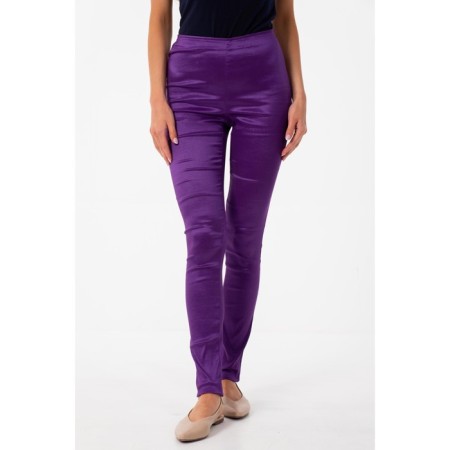 Female trousers, size 46, purple color-2