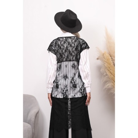 Women's tunic, size 42, black color-9