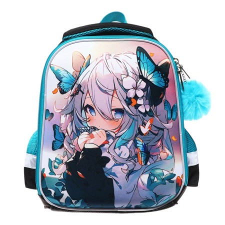 Frame backpack, 35x26x13, Seventeen, girl EVA, green-2