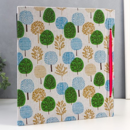 Photo album in 1000 photos 10x15 cm "Mixed forest" Textile, black sheets 5x33x36 cm, mix-2