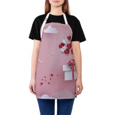 Apron of a kitchen with a photo print 