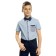Short -sleeve shirt for Pelican boy, height 164 cm, blue color