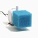 Rectangular sponge for filter No. 7, coarse, 8 x 8 x 10 cm, blue