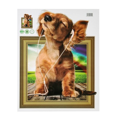 Stick 3D Interior puppy 50*40cm-1