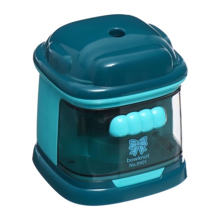 Electric sharpener (batteries are not included). It works from 2 aa batteries turquoise