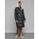 Coat insulated winter female, size 50, black color