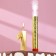 Candle for cake the number "Gran + Fountain" Golden "1"