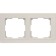 Frame for 2 posts WL04-FRAME-02-VORY, ivory color