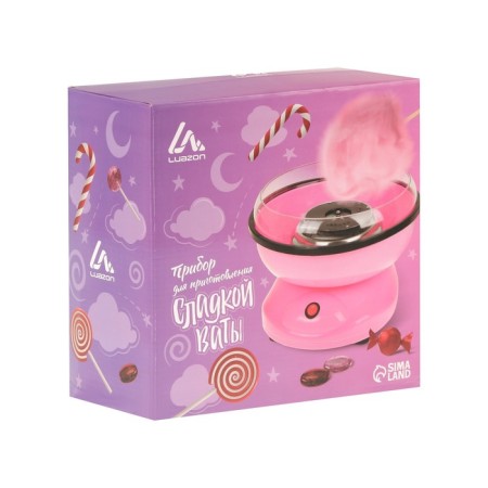 A device for making sweet wool Luazon LCC-01, 500 watts, pink-12