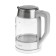 Electric kettle Energy E-206, glass, 1.7 l, 2200 watts, gray