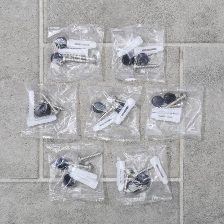 Set for the bathroom "Loft", 6 items, black color-3